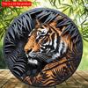 2d Flat 20*20cm, Round Wooden Sign, Lion Sign Decor Gifts Theme, for Hotel, Cafe, Home, Kitchen, Garden, Bedroom, Bar Wall Decor.