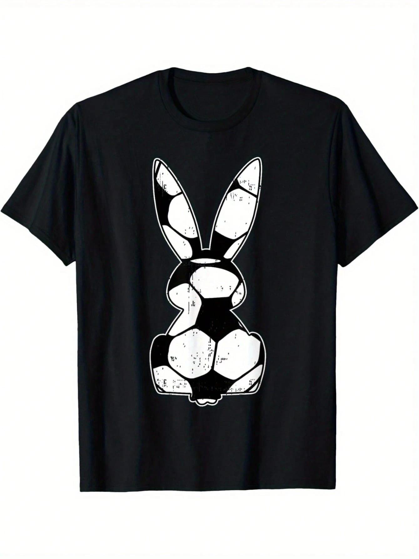Childrens Easter Bunny Design TShirt Casual Crew Neck Short Sleeve Unisex Perfect for Boys Girls Easter Parties S