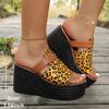 2025 Summer Women Slippers Wedges Sandals Trend High Heels Ladies Shoes Lightweight Slides Women New Beach Platform Slippers