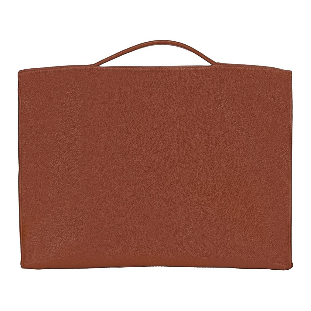 Longchamp Le Pliage Series Leather Briefcase Handbag Small Size Unisex handbags Honey 2154021F72