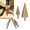 Professional Multi Purpose Tapered Step Drill Bits Double Flute Design Efficient Chip Removal Bearing Steel Construction