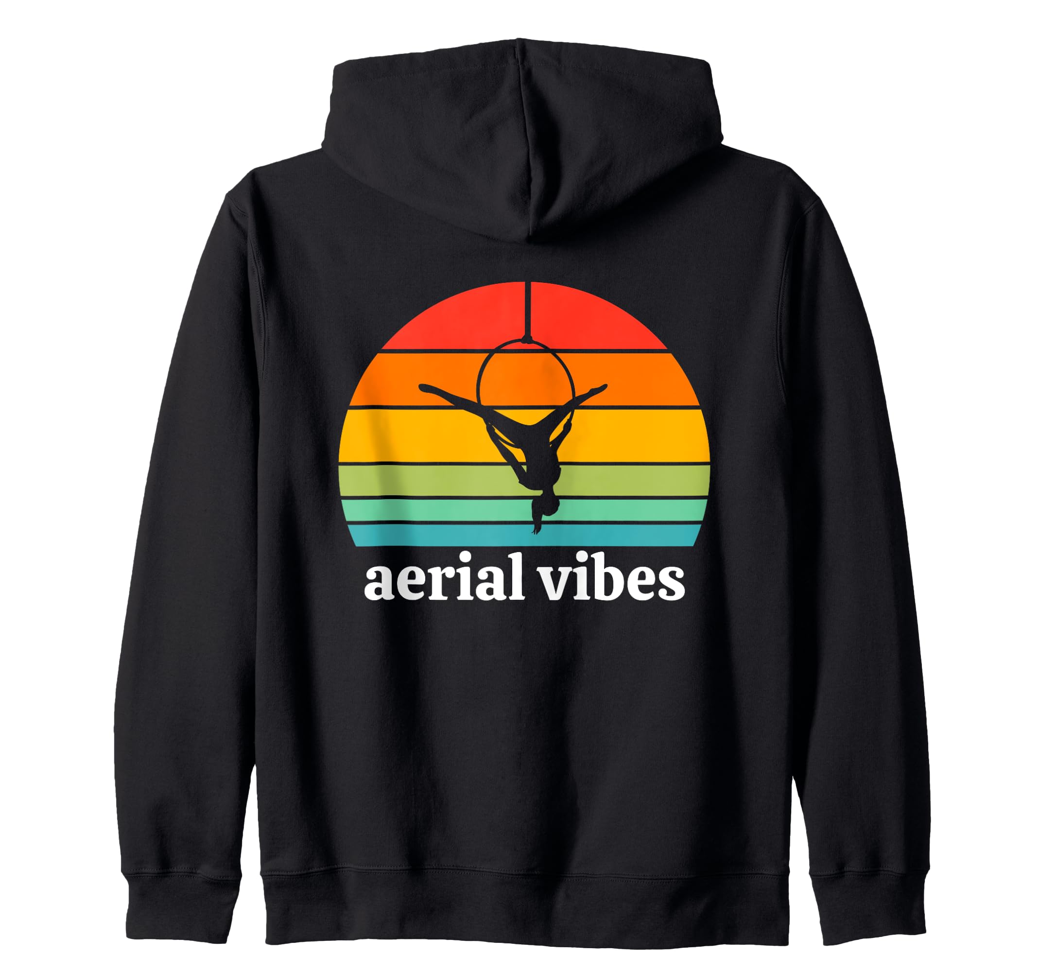 

Воздушные вибрации Fly Aerial Yoga Aerial Hoop Love Aerialist Zip Parka чёрный