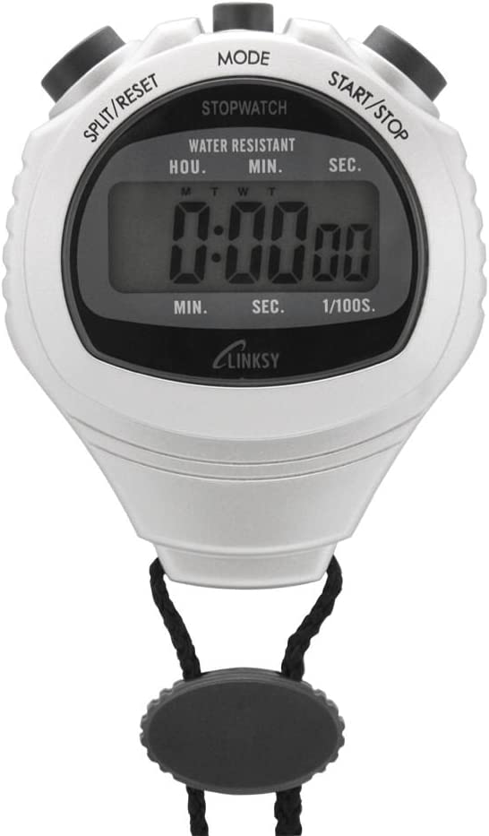 

LINKSY безопасен даже в секундах с функцией часов Silver LS001SA Механизм с защитой от капель, влаги, секундомер 1/100, сплит/циферблат времени, (будильник/календарь),