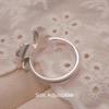Elegant 3D Finger Rings Opal Stone Adjustable Open Index Ring Bowknot Ring Women