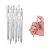 PATIKIL 6pcs 0.5mm Gel Pens, Retractable Silver Gel Ink Medium Point Rollerball Pens, Smooth Writing, Quick Dry, for Journaling, Note Taking,