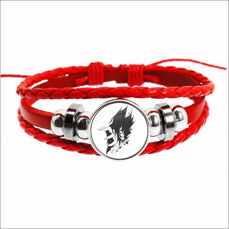 Fashion Accessory Gift For Kids Hot Creepypasta CREEPY PASTA TICCI TOBY Bracelet Glass Leather Bangle JEFF THE KILLER