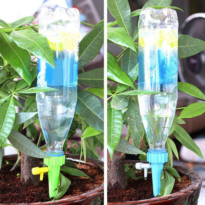 6Pcs Self-Watering Kits Automatic Waterers Garden Auto Drip Irrigation Tool for Household Travel Indoor Plant Watering Device