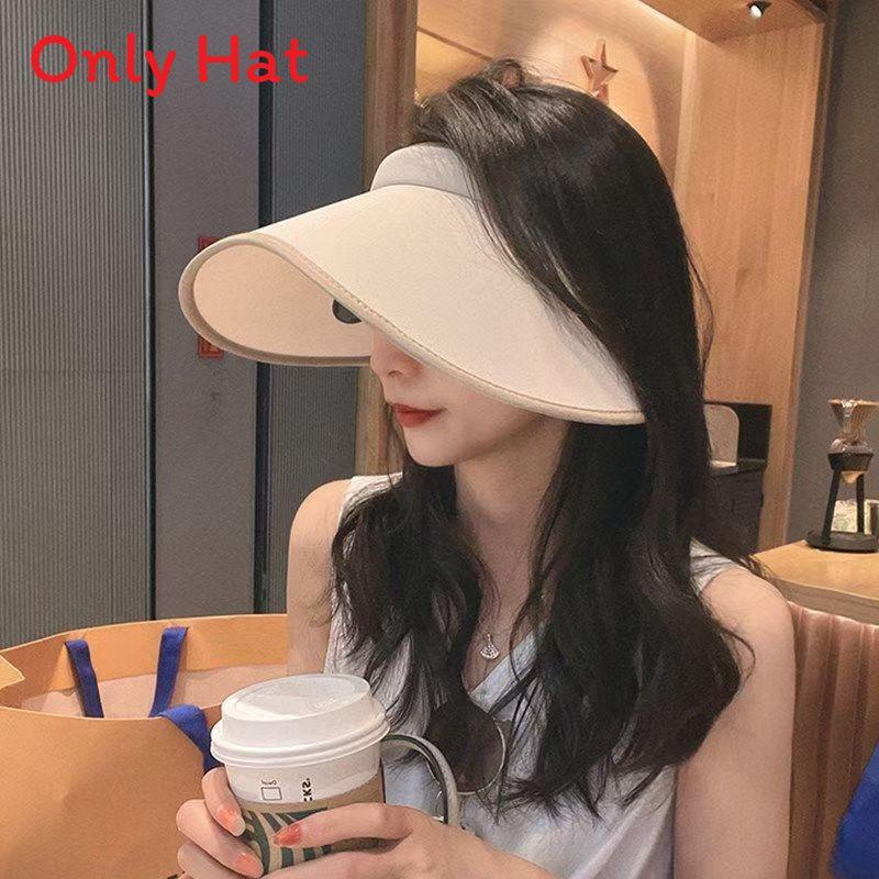 Summer Sun Protection Hat With Upf50 Wide Brim For Outdoor Activities Beige