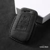 Suede Faux Leather Car Key Case Cover Protective For VW Tiguan Atlas Arteon Taos Golf Passat B8 CC for Skoda Superb A7 Kodiaq