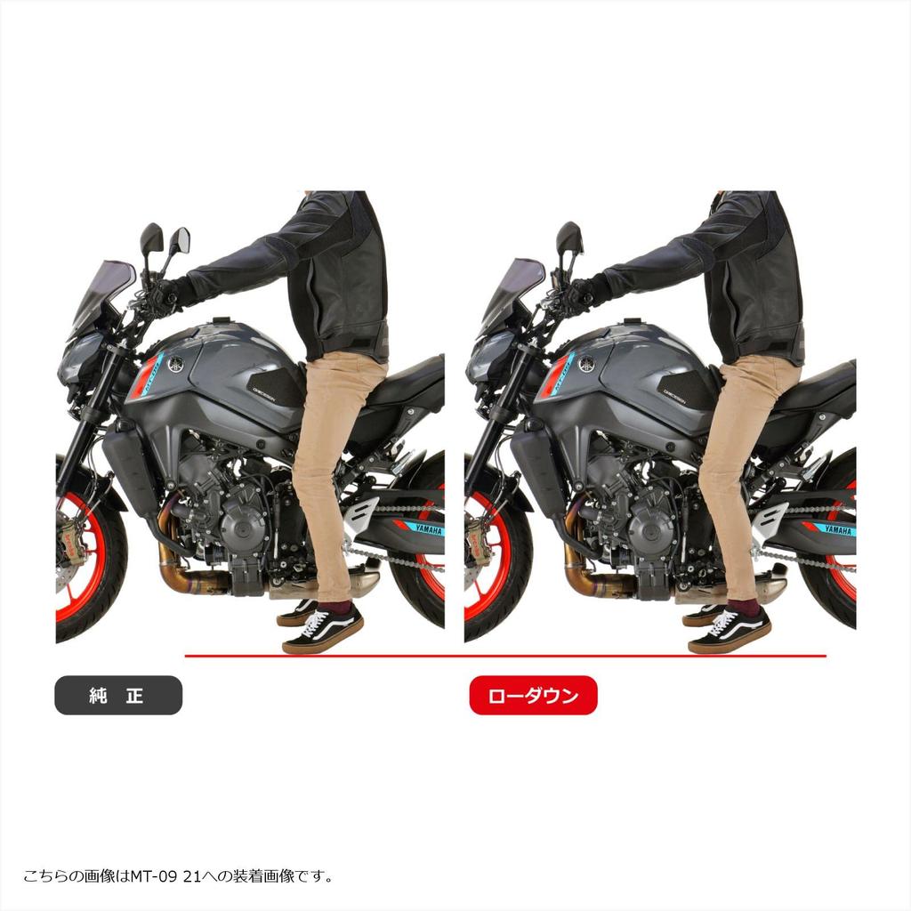 EFFEX PHA369D Low Down Kit MT-09/SP (21-22), XSR900 (22), 0.8 Inches (20 Mm) Down, Improved Foot, Black