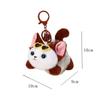 Soft Plush Tail Wagging Keychain Pull String Kitten Doll Pendant Plush Bag Ornament  Birthday Gifts