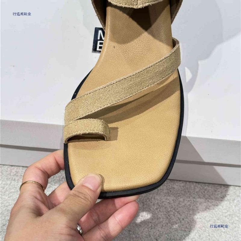 Summer new retro square head cover, toe wedge heel, high-top boots, summer women's sandals, casual wear outside