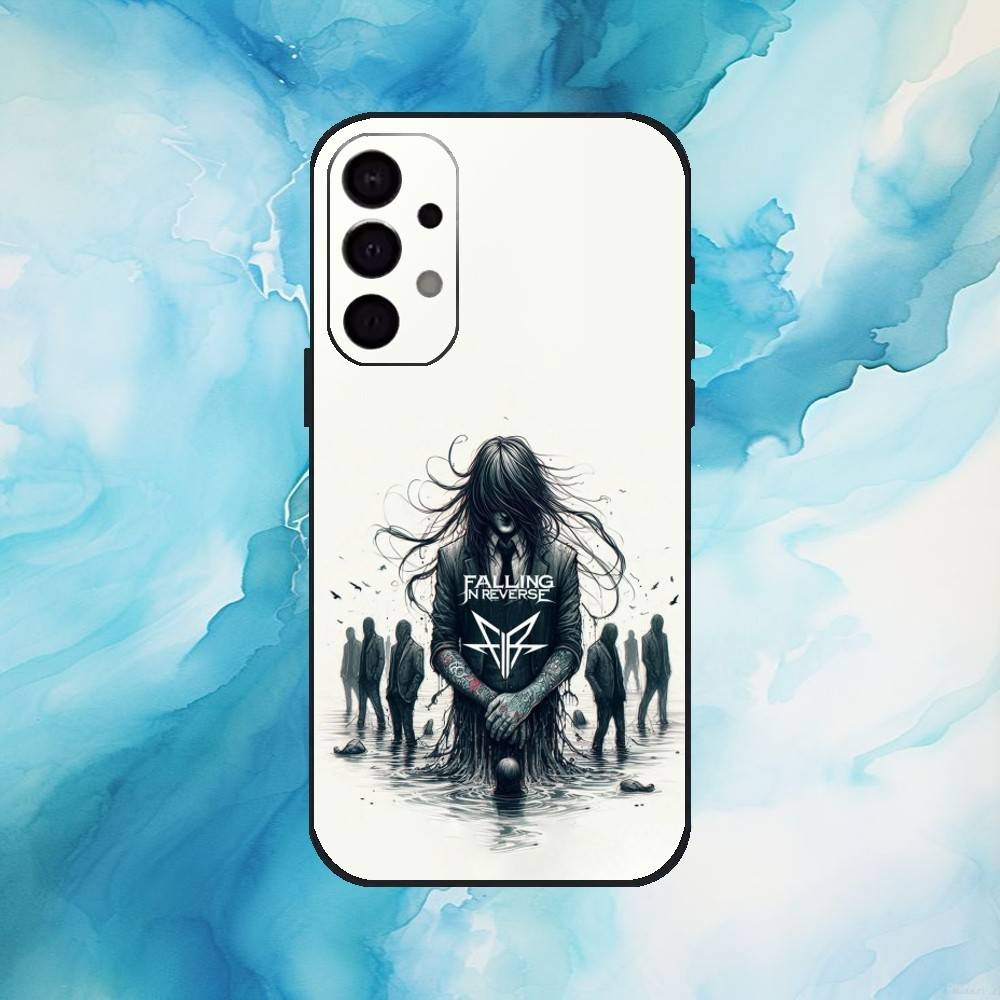 F-FallingS In Reverse Band Phone Case For Samsung Galaxy A73,A72,A71,A70,A53,A52,A51,Others Soft Black Cover