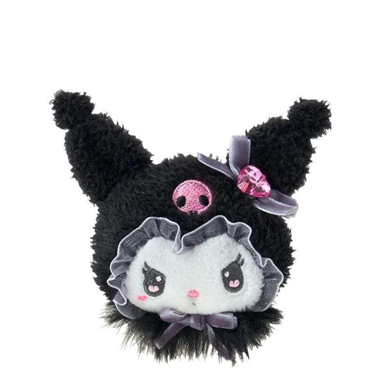 Sanrio KUROMI Face-shaped Hair Clip ( Merousaromiusa ) Japan NEW