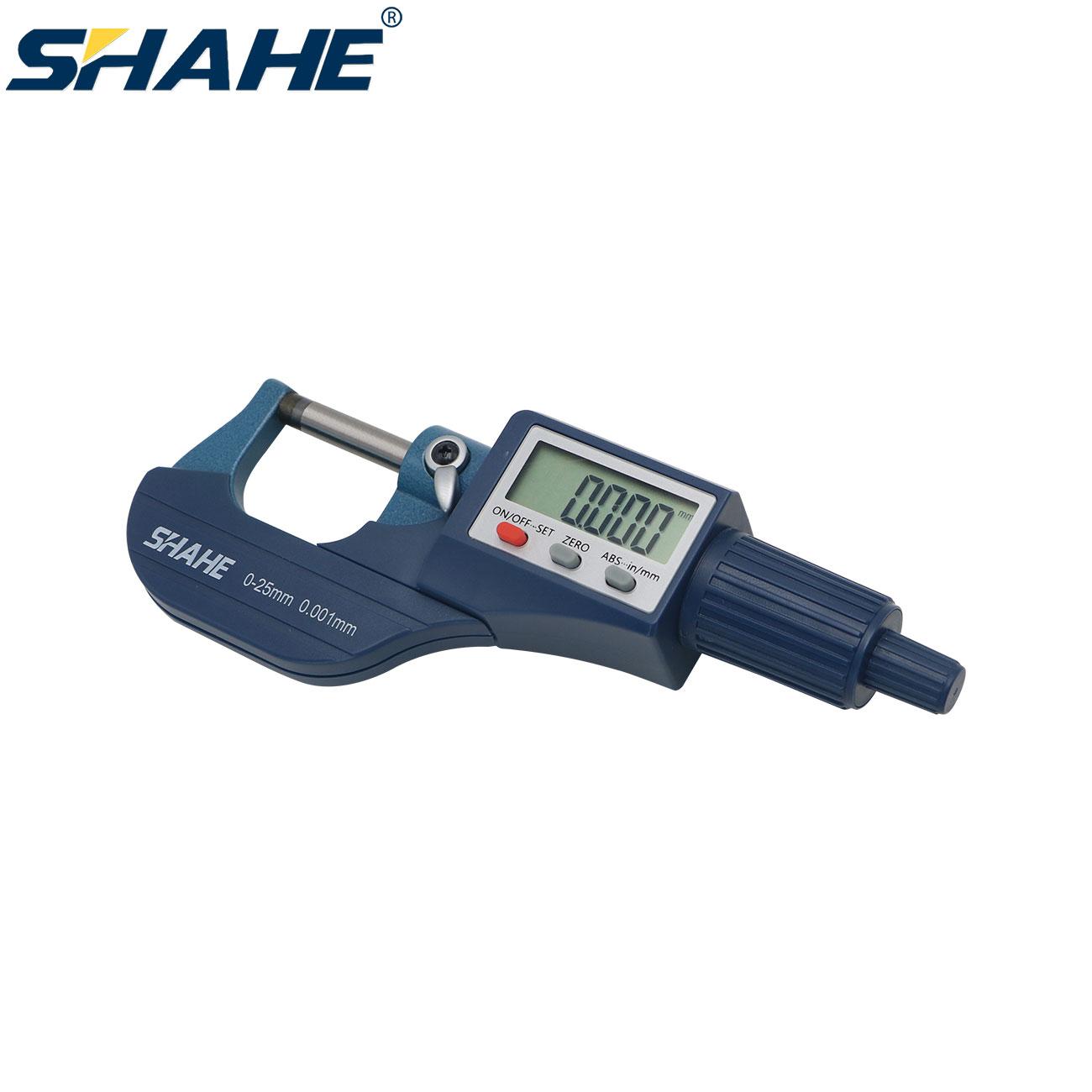 Shahe 0-25/25-50/50-75/100 mm Micron Digital Outside Micrometer Electronic Micrometer Gauge 0.001 mm Digital Tools Caliper 0-25mm