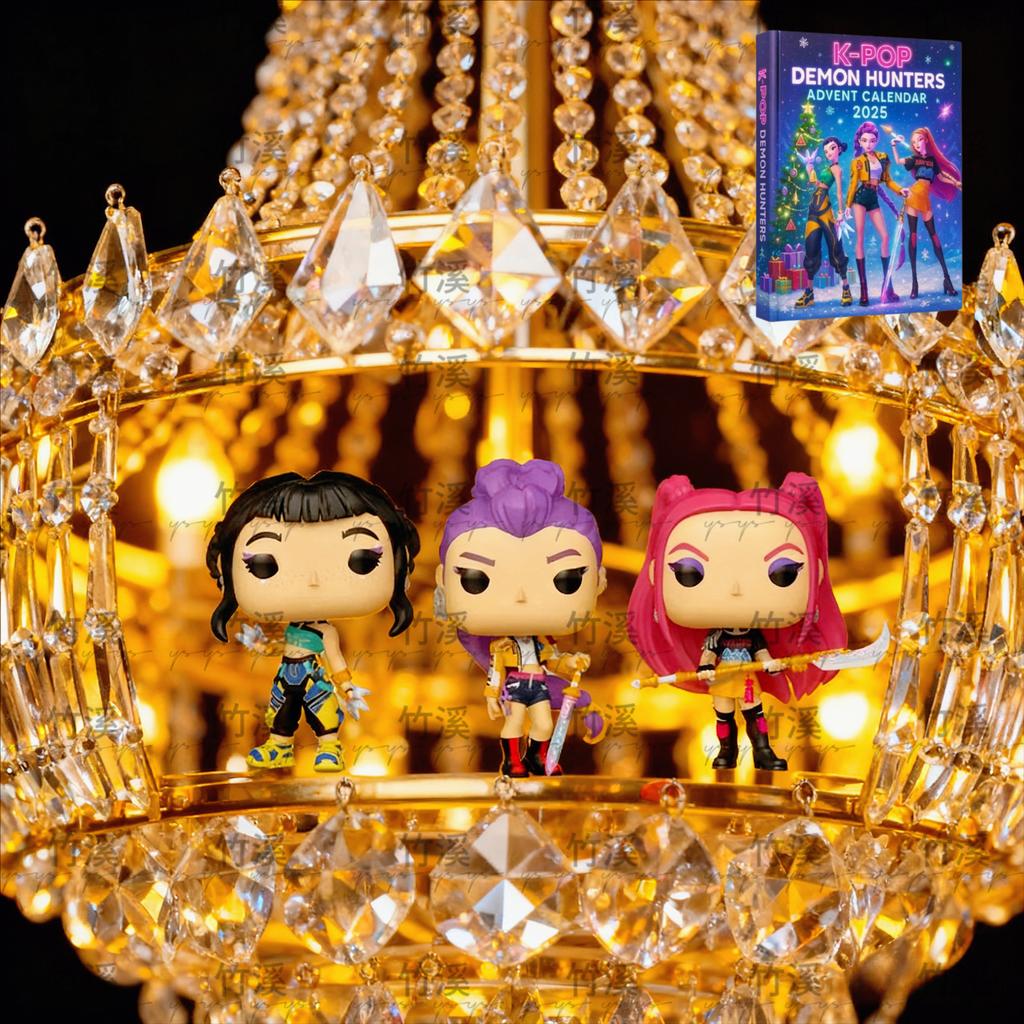 Kpop Demon Hunters Advent Calendar - Huntrix Rumi Mira Zoey SAJA Derpy Tiger Christmas & New Year Decor Toys Gifts