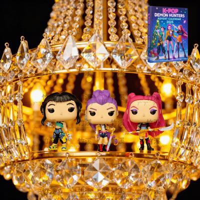 Kpop Demon Hunters Advent Calendar - Huntrix Rumi Mira Zoey SAJA Derpy Tiger Christmas & New Year Decor Toys Gifts