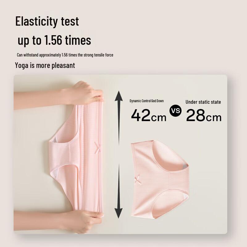 LangSha Women's 7A Antibacterial Bowknot Briefs (6-Pack)