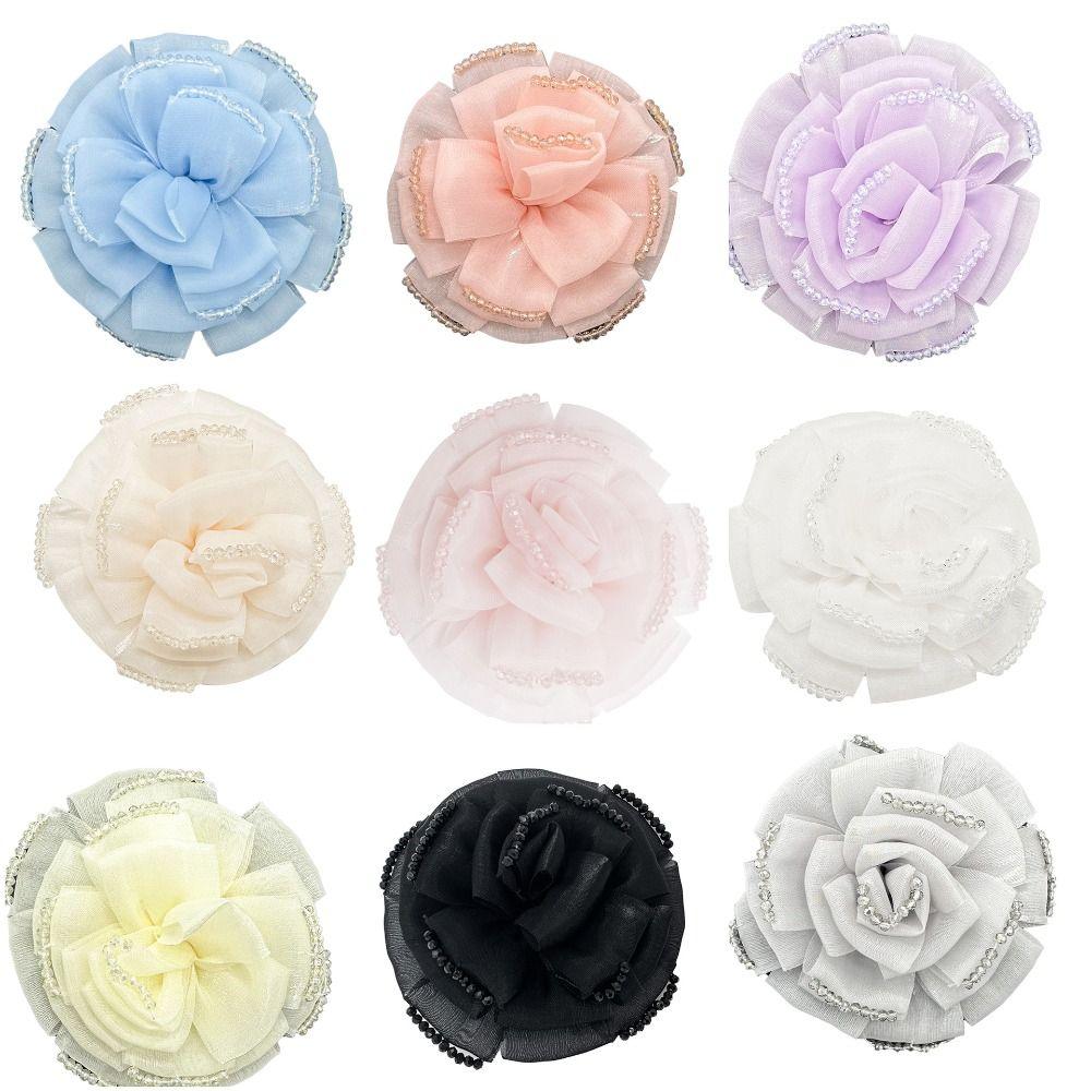 

Хрустальный цветок, бисер, цветок, корсаж, булавки для лацкана, воротник ручной работы, модные булавки для лацкана с цветком