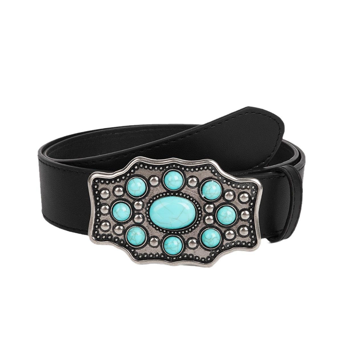 

Womens Denim Fashionable Belt With Smooth Alloy Buckle For Outfits Versatile
