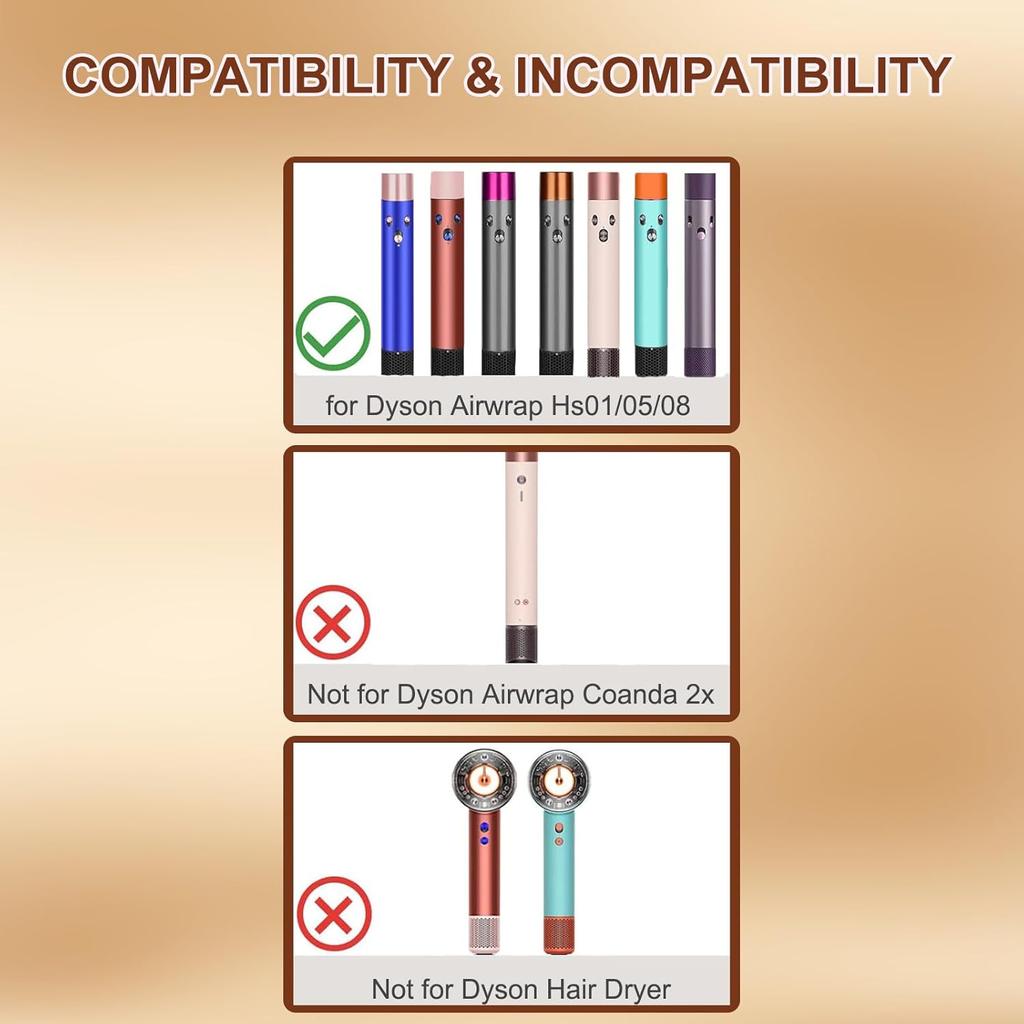 40mm/1.6in Long Barrel Attachment , Adjustable Bidirectional Curling, Auto-Wrap Curling Iron Curler, Create Bouncy Curls or Waves