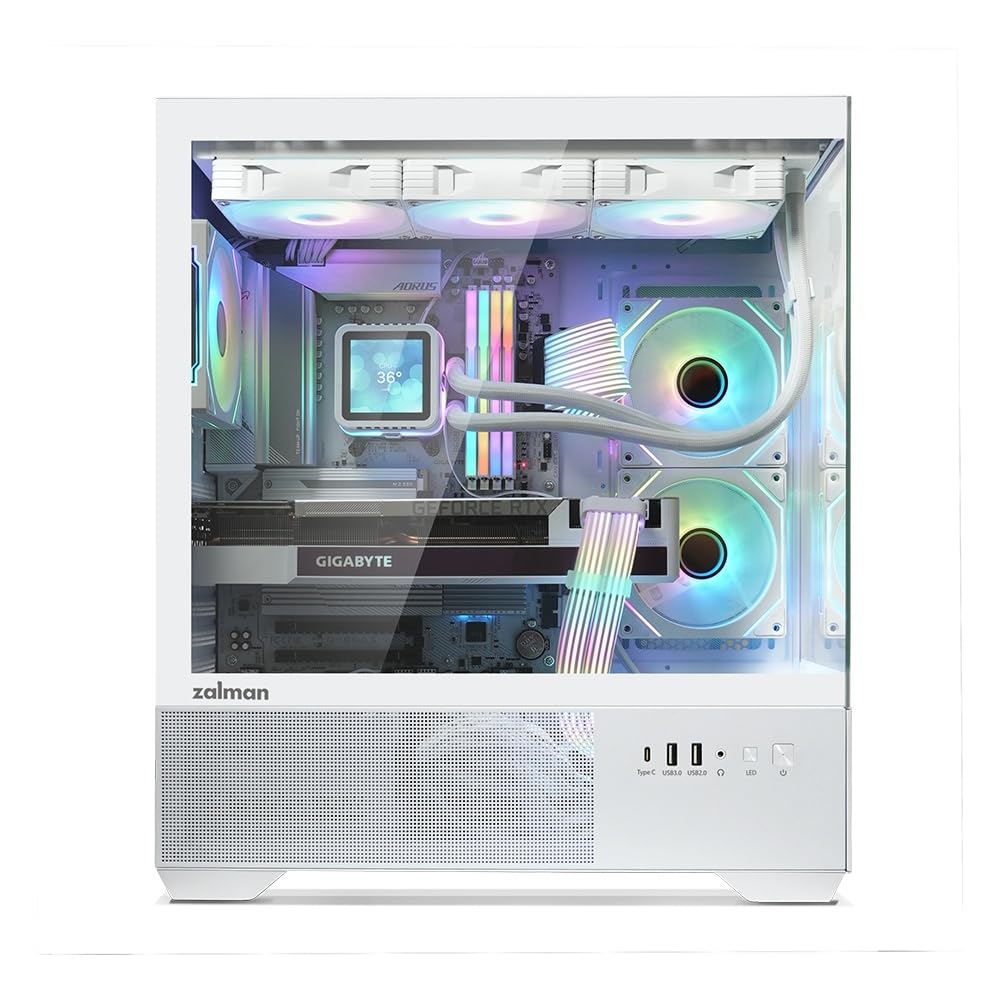 ZALMAN CHRONIX V2 White Mid-Tower PC Case CS9470