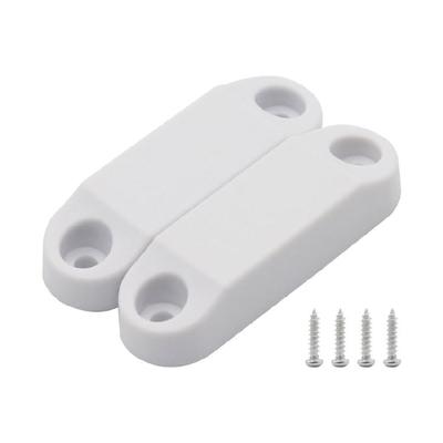 Versatile White Magnetic Door Catches Easy To Mount Door Retainer Magnetic Hatches Latches Pair for Caravans & Vessels