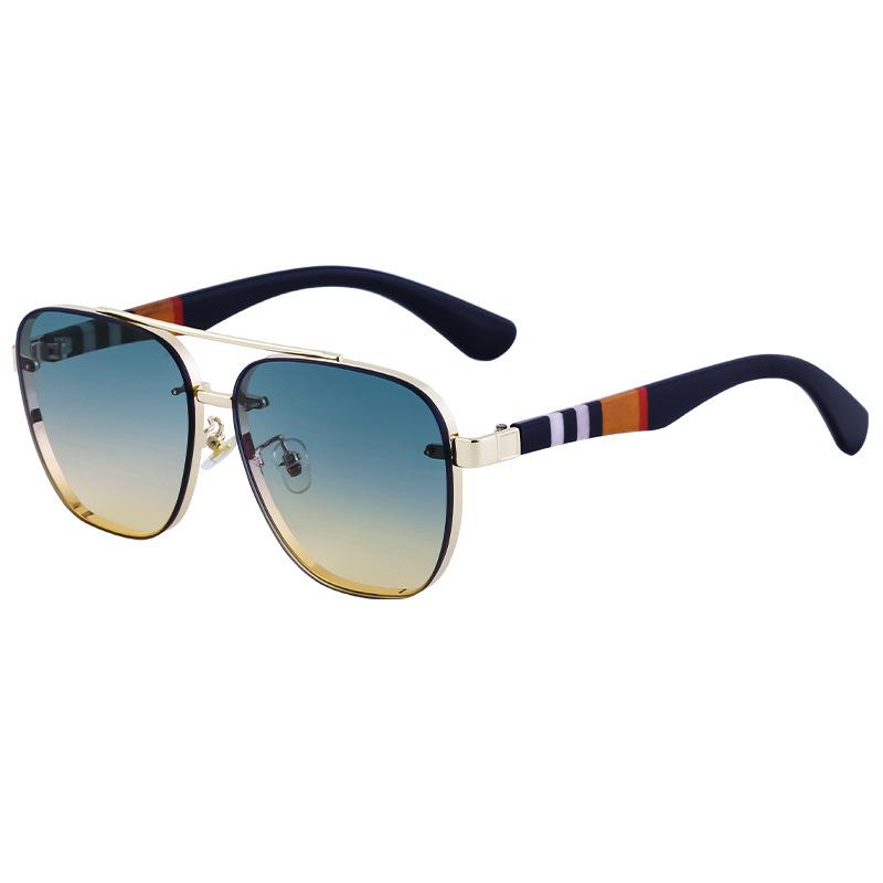 Frameless Trimmed Box Sunglasses Men'S Fashion Sunscreen Sunglasses Women'S Glasses Shades