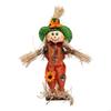 Ručně vyráběná slámová strašidelná dekorace čarodějnice na Halloweenskou párty, středový prvek stolu HX6C