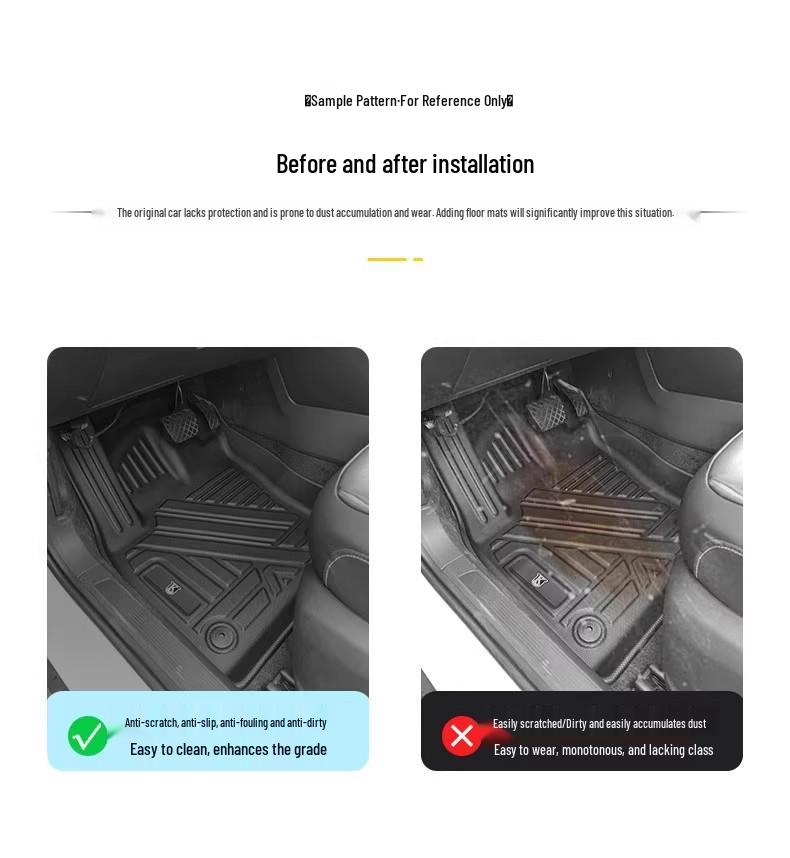 Floor Mats for 25-Year-Old MG ZS Hybrid LHD: Eco-friendly, Odorless, Waterproof, Wear-resistant, and Non-slip.