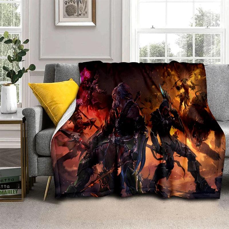 Classics Diablo Game Gamer Cartoon Blanket,Soft Throw Blanket for Home Bedroom Bed Sofa Picnic Travel Office Cover Blanket Kids