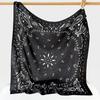Thin Cashew Nut Print Silk Scarf Korean Style Small Scarves Simple Square Handkerchief  Women