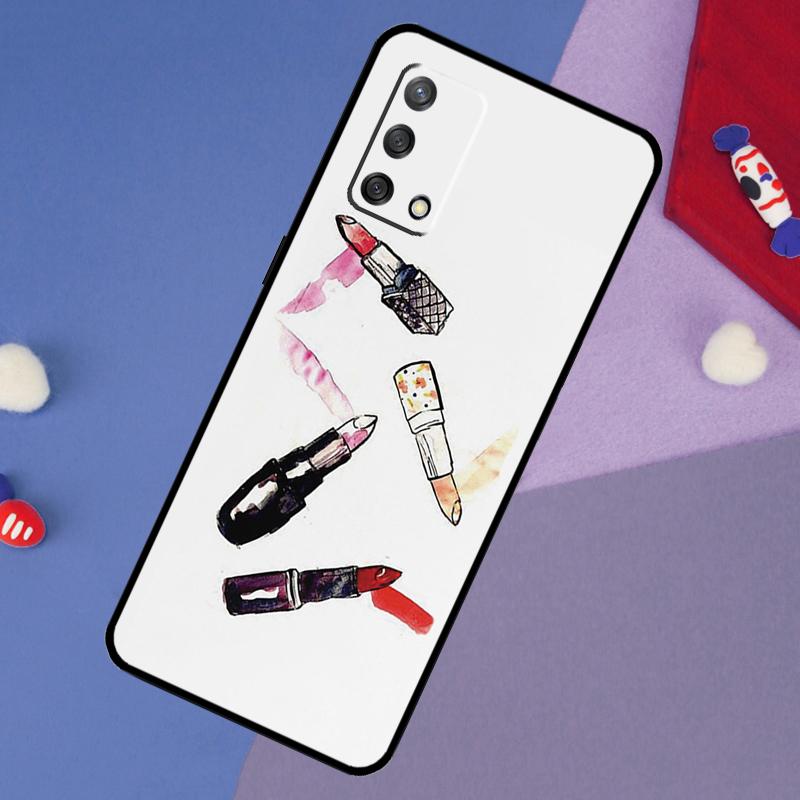 

Lipstick Love Fashion Case For Oppo A6 Pro A5 A18 A38 A58 A78 A98 A54 A74 A94 A17 A57 A80 A60 A40 A96 A76 A16 A15 OPPO A79 5G