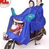 Enhanced Electric Vehicle Motorcycle Rain Poncho with Double Windshield