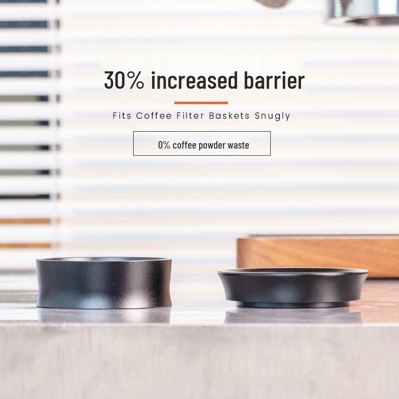 Magnetic Portafilter Basket Anti-Splash Ring - Italian Coffee Grinder Accessory, 51/53/58mm Handle Universal.