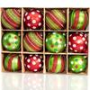 12Pcs 8 cm Christmas Decoration Pendant Sequins Xmas Tree Hanging Pendants  New Year