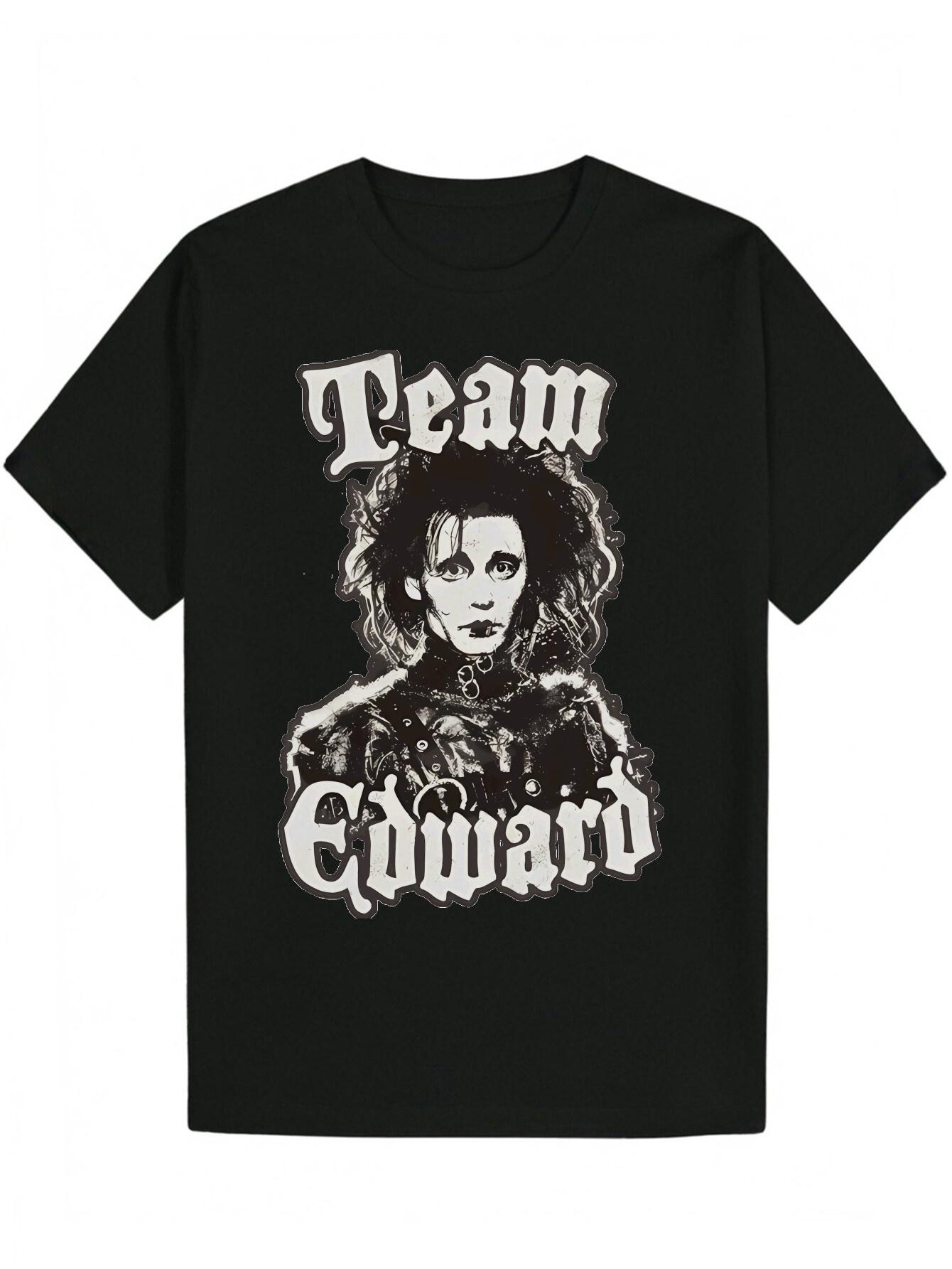 Crew Neck T-shirt - Team Edward Portrait Graphic Tee M