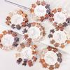 10PCS Korean Ins Milk Tea Color Morandi Small Grip Mini Children's Small Claw Clip Plum Blossom Star Small Hair Clip