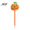 Push Ballpoint Pen Halloween Pumpkin Gel Ink Pen, 0.7mm Rollerball with Plush Pumpkin, Writing Pens Novelty Black for Party Favors, Gift Supplies