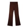 Women's American Retro Brown High-Waist Flared Jeans - Fall 2023 Trend