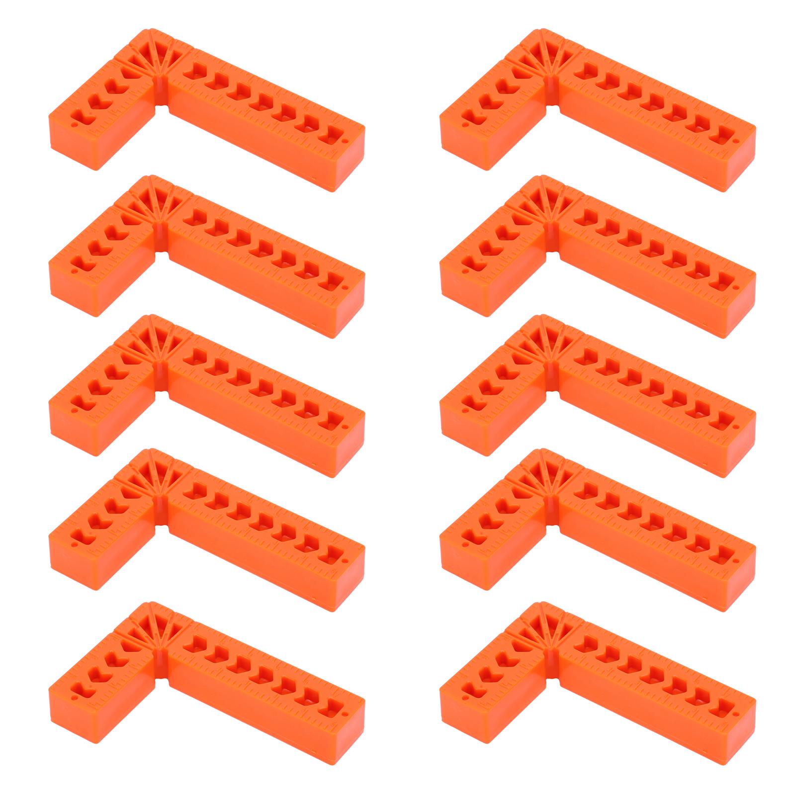 

10pcs 3in 90 degrees Right Angle Auxiliary Positioner Engineering Plastics Woodworking Tools
