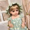 Full Vinyl Rebirth Doll Toy Simulation Baby Girl 55cm Companion Dress Up Dolls Toys Gift For Children Toys