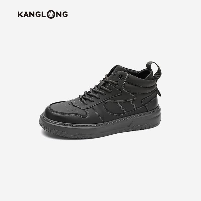 Kanglong Men s Trendy Round Toe Work Sneakers 40