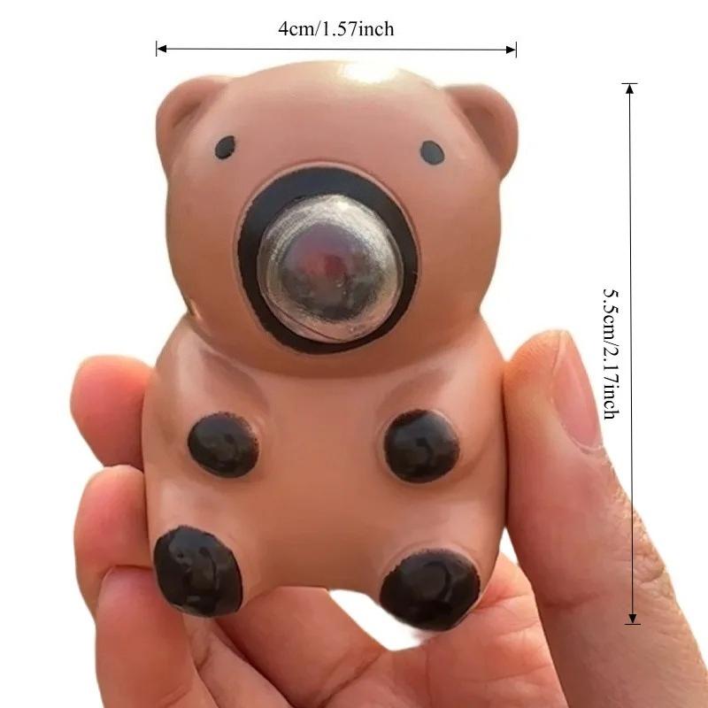 Cute Capybara Spit Bubbles Squeeze Toy Soft Funny Capibara Fidgets Toys Anxiety-relieving and Relaxing Toys for Friends Gifts