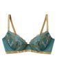 Bra with Slimming Slimming High Side Fits Up To G Large Size Brush Bra BYK307 GR G65 [Amphi] Sides, Silhouette, Design, Cup, [#BRAshUP Up] Women's