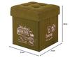 Doshisha Storage Box Stool, Green, 31cm Wide x 31cm Deep x 34cm High, DS3030M-GR, Mickey Mouse