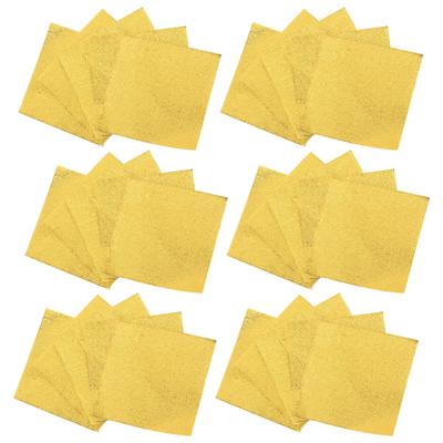 500pcs Candy Golden Aluminum Foil Paper 8X8Cm Precut Sheets For Chocolate Wrapping Food Safe Moisture Proof Party Favors Bakery