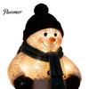 Christmas Lighted Garland Accents Winter Glow Snowman Icicle Light Decor, Outdoor Decorations, Hanging Wonderland Entrance Trim LED Holiday Lights for