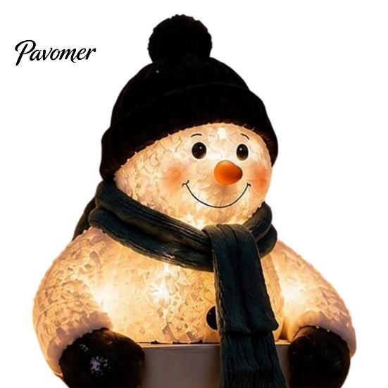 Christmas Lighted Garland Accents Winter Glow Snowman Icicle Light Decor, Outdoor Decorations, Hanging Wonderland Entrance Trim LED Holiday Lights for