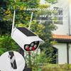 Solar Lights Outdoor Motion Sensor Garden Wall Fence Clip On Light LED Dummy Decoy Fake Security Camera Yard Sensing Lamp